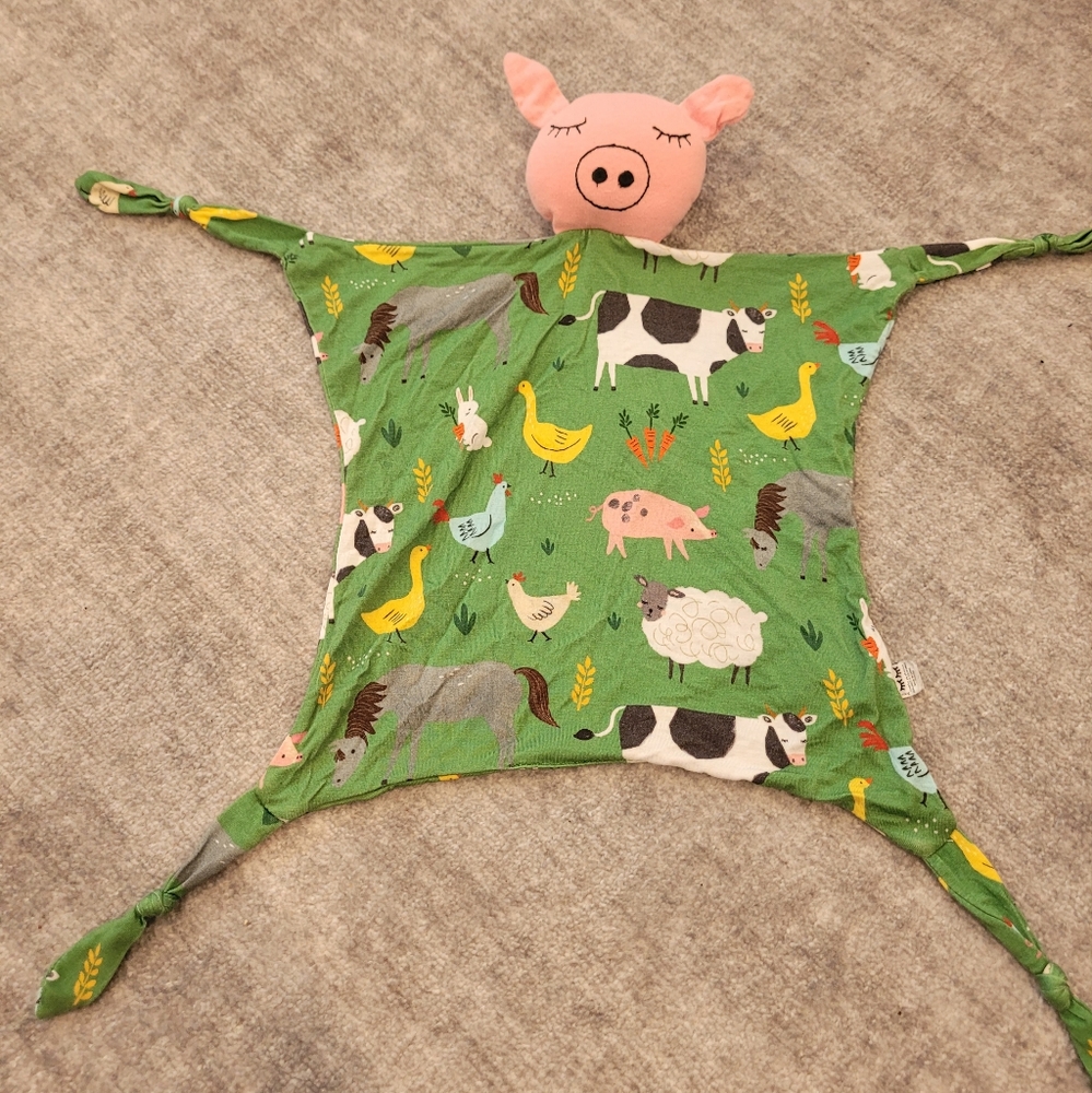 Little Sleepies Green Farm Animals Lovey